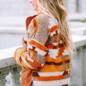 Aztec Cozy Tribal Print Jacket